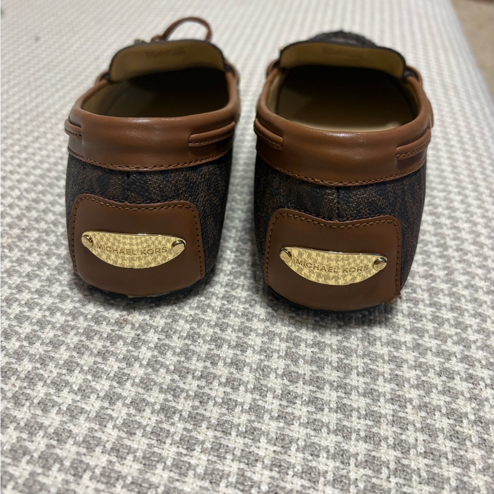 Michael Kors Dark Brown Loafers with Bow Detail - Picture 4 of 6
